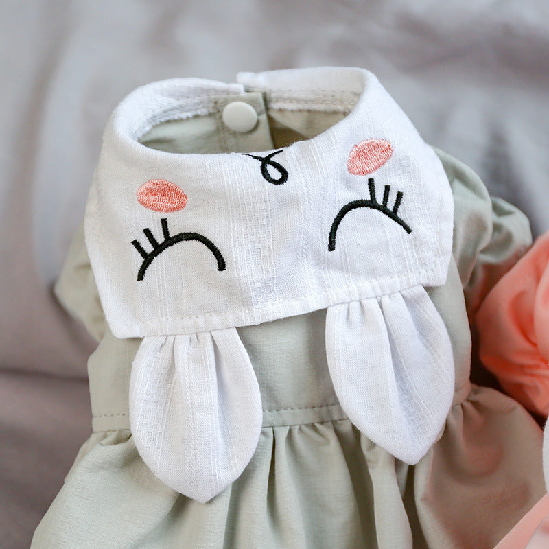 Sweet Dog Skirt with Bunny Ears