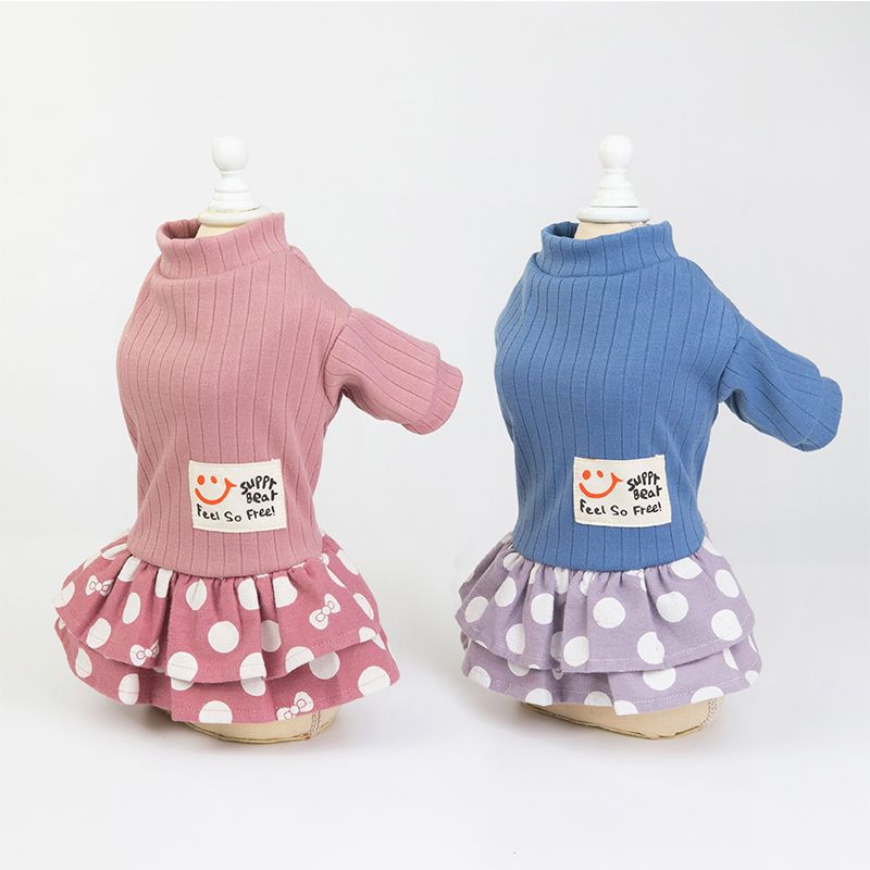 Spring Dots Tutu Puppy Dress