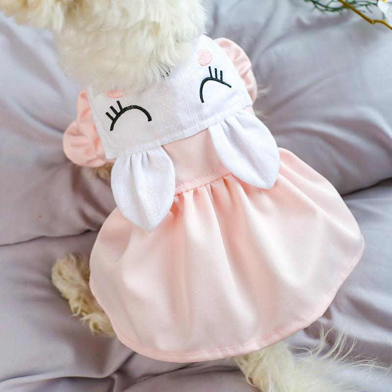 Sweet Dog Skirt with Bunny Ears