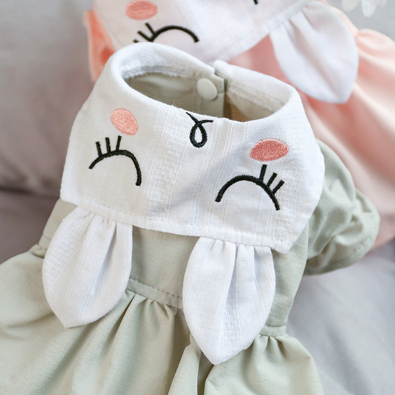 Sweet Dog Skirt with Bunny Ears