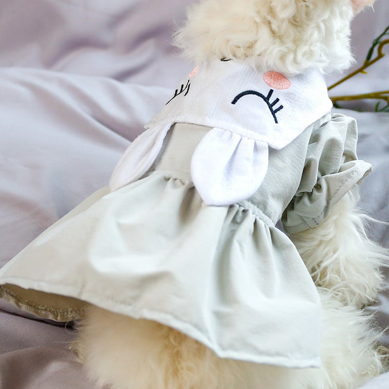 Sweet Dog Skirt with Bunny Ears