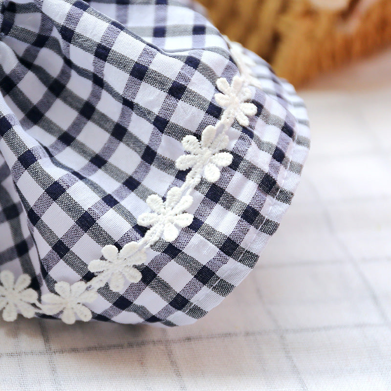 Spring Summer Small Dog Dress Cute Plaid Skirt