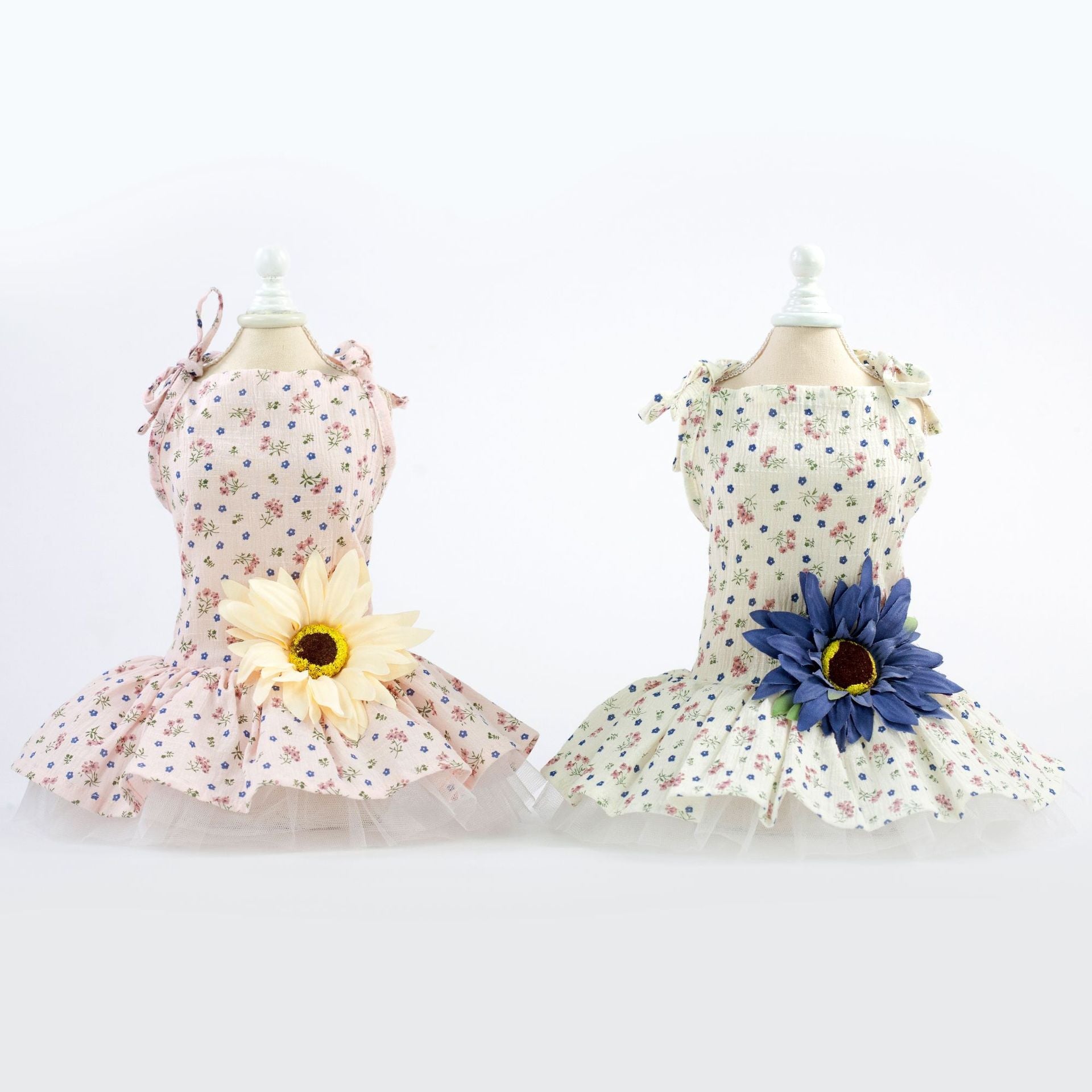 Dog Birthday Princess Flower Gauze Lace Skirt