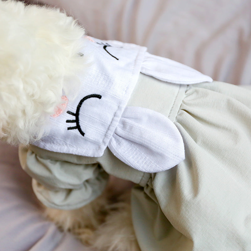 Sweet Dog Skirt with Bunny Ears