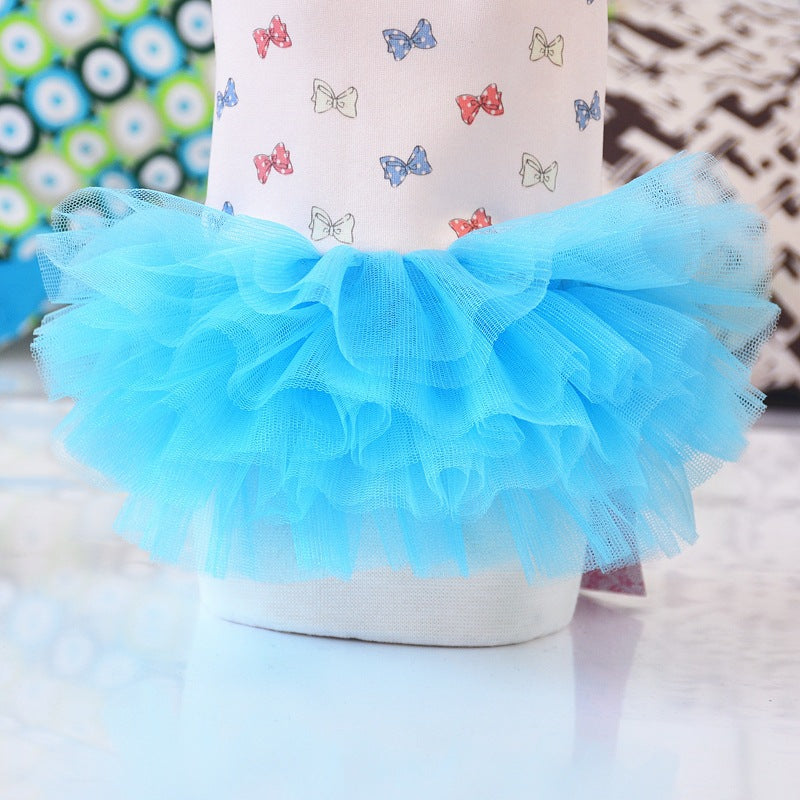 Dog Blue Dresses Party Birthday Pet Apparel