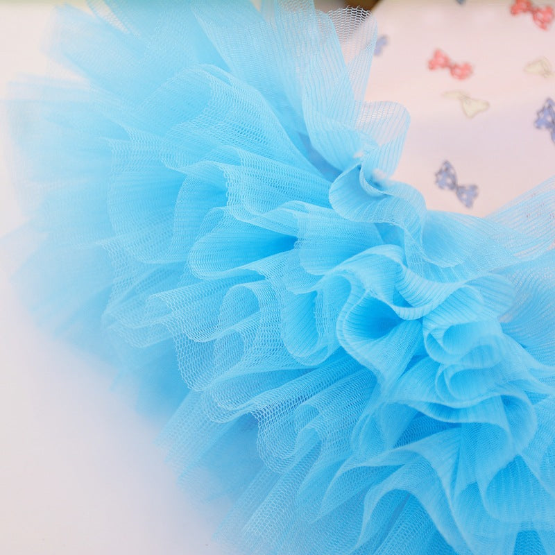 Dog Blue Dresses Party Birthday Pet Apparel
