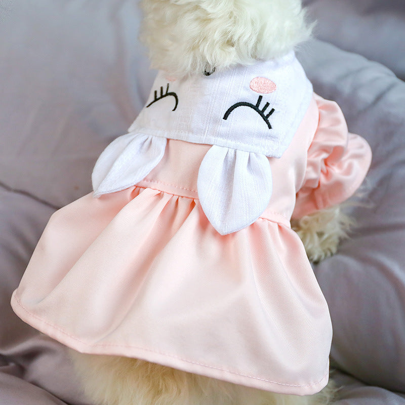 Sweet Dog Skirt with Bunny Ears