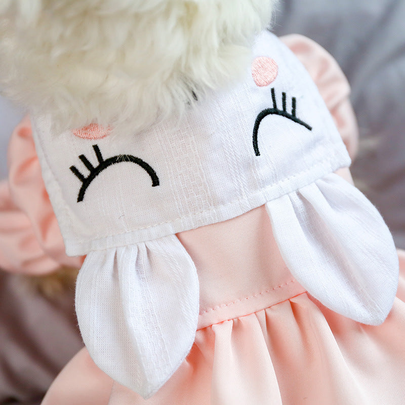 Sweet Dog Skirt with Bunny Ears