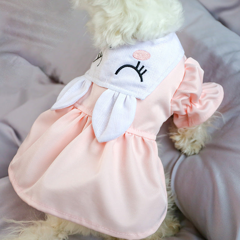 Sweet Dog Skirt with Bunny Ears