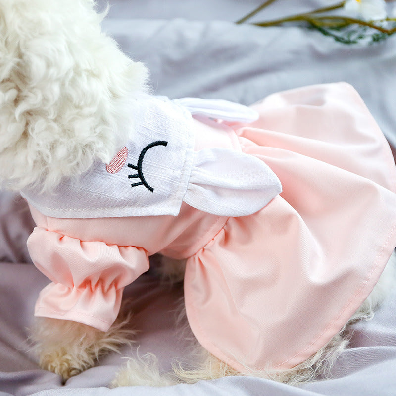 Sweet Dog Skirt with Bunny Ears