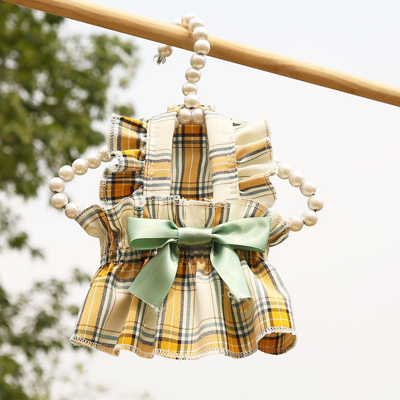 Cute Pet Summer Bow Wedding Dress