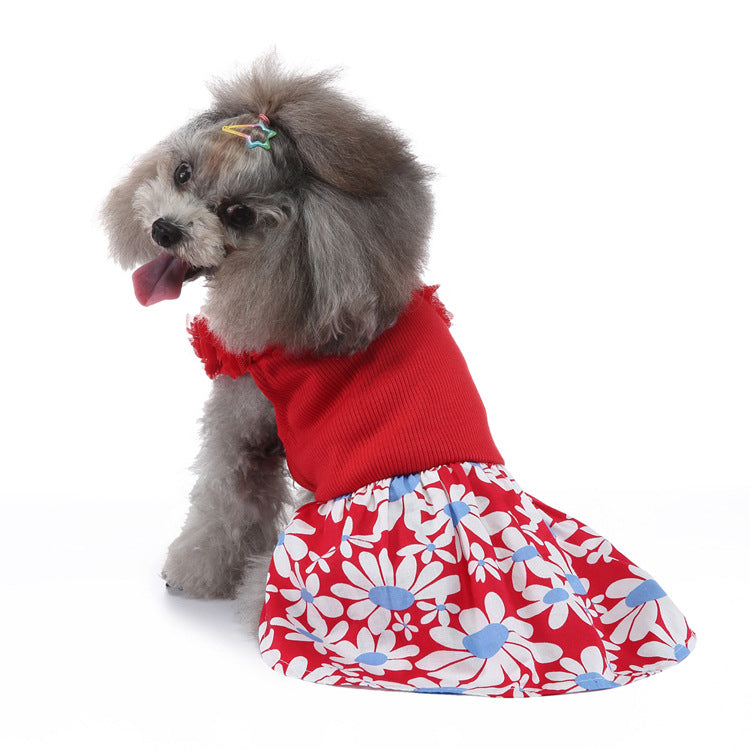 Summer Dog Dress Pet Apparel in Holiday
