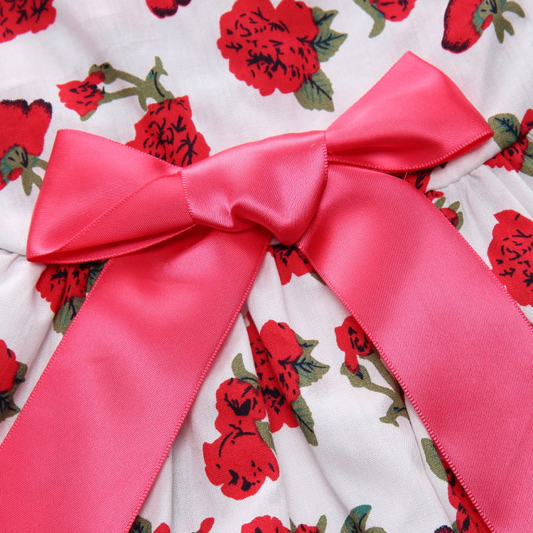 Sweet Dog Bow-Knot Princess Birthday Dresses