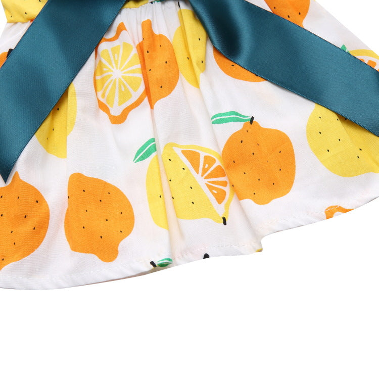 Sweet Dog Bow-Knot Princess Birthday Dresses