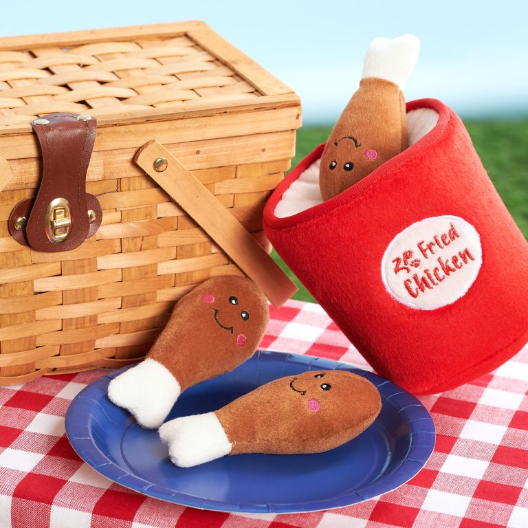 Fried Chicken Burrow Dog Toys