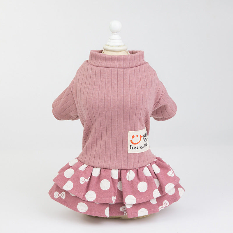Spring Dots Tutu Puppy Dress
