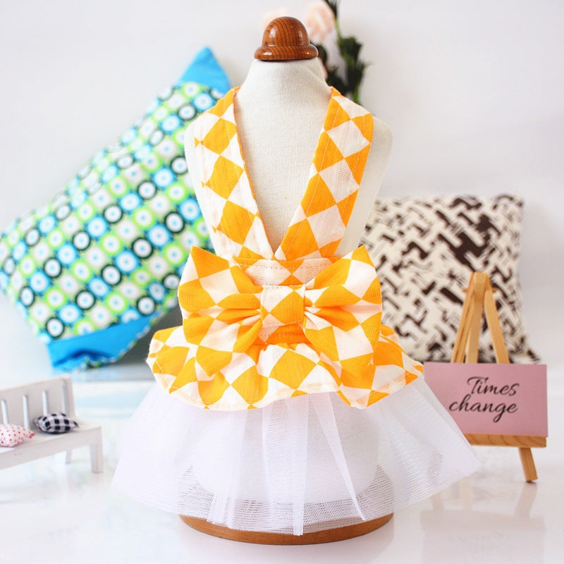 Bowknot Cute Sweet Dress for Small Dogs