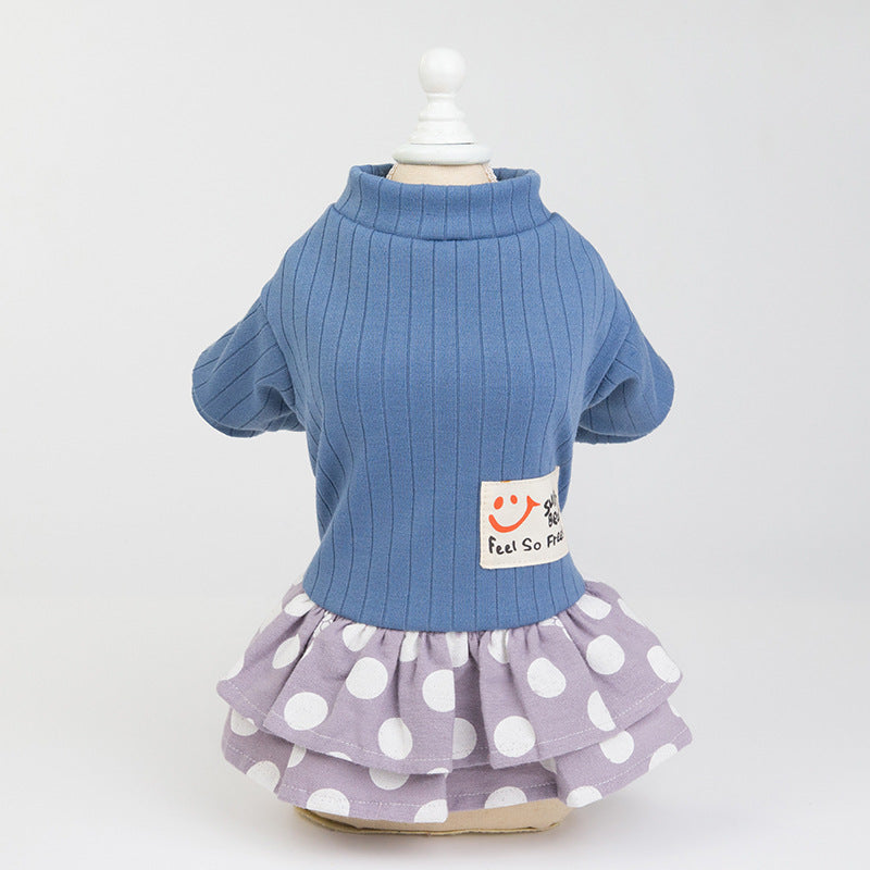 Spring Dots Tutu Puppy Dress