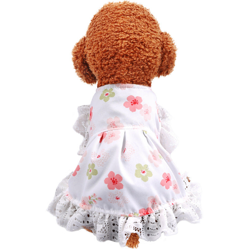 Sweet Puppy Plaid Summer Dog Dress