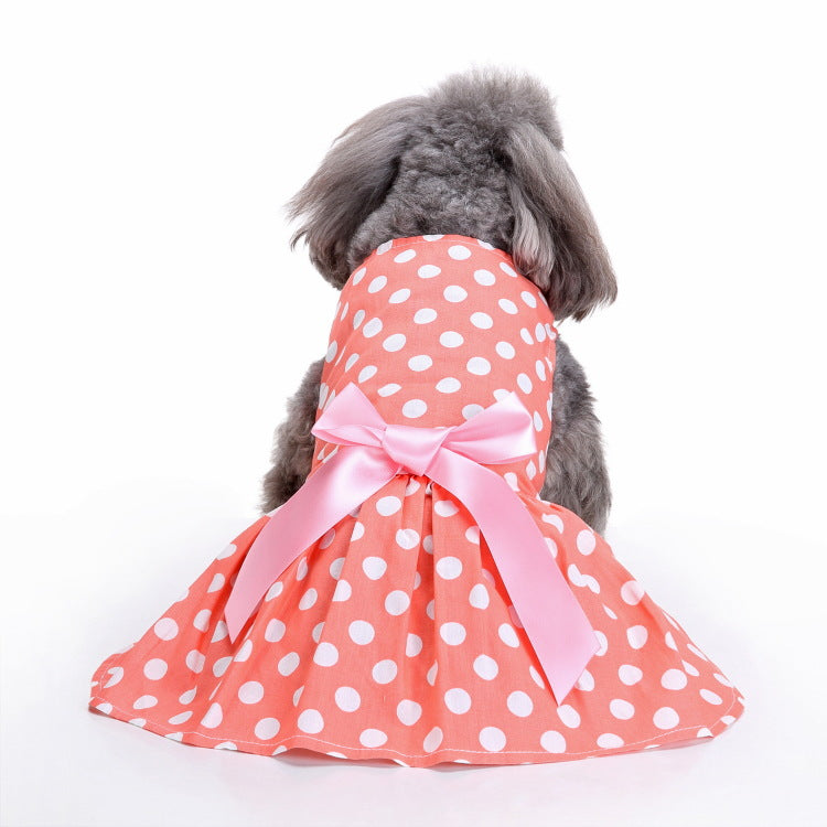 Sweet Dog Bow-Knot Princess Birthday Dresses