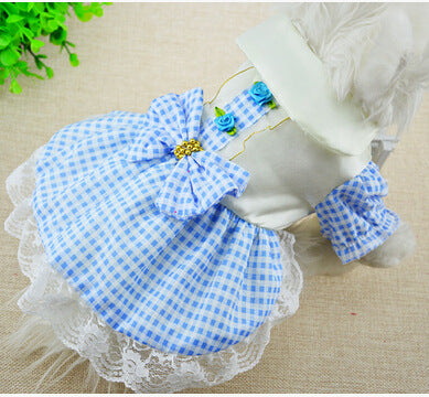 Bow Lace Tutu Skirt Doggie Dress
