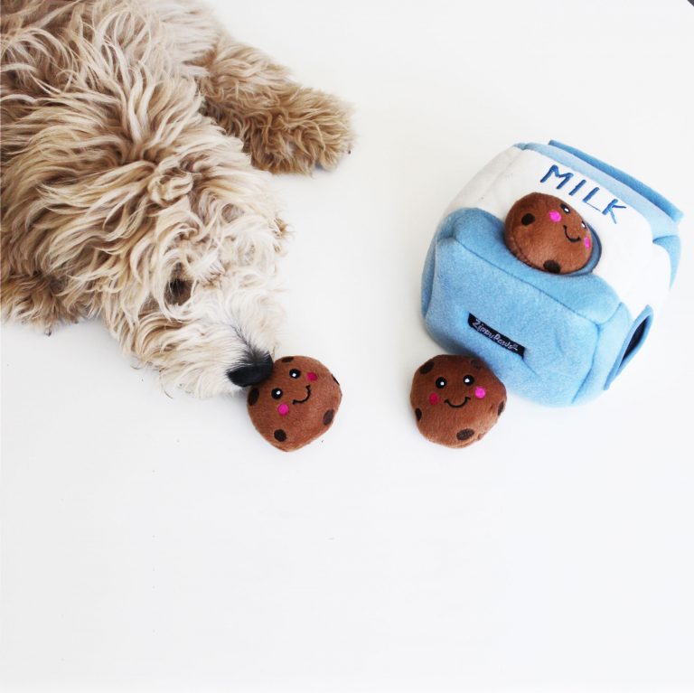 Milk & Cookies Burrow Dog Toys