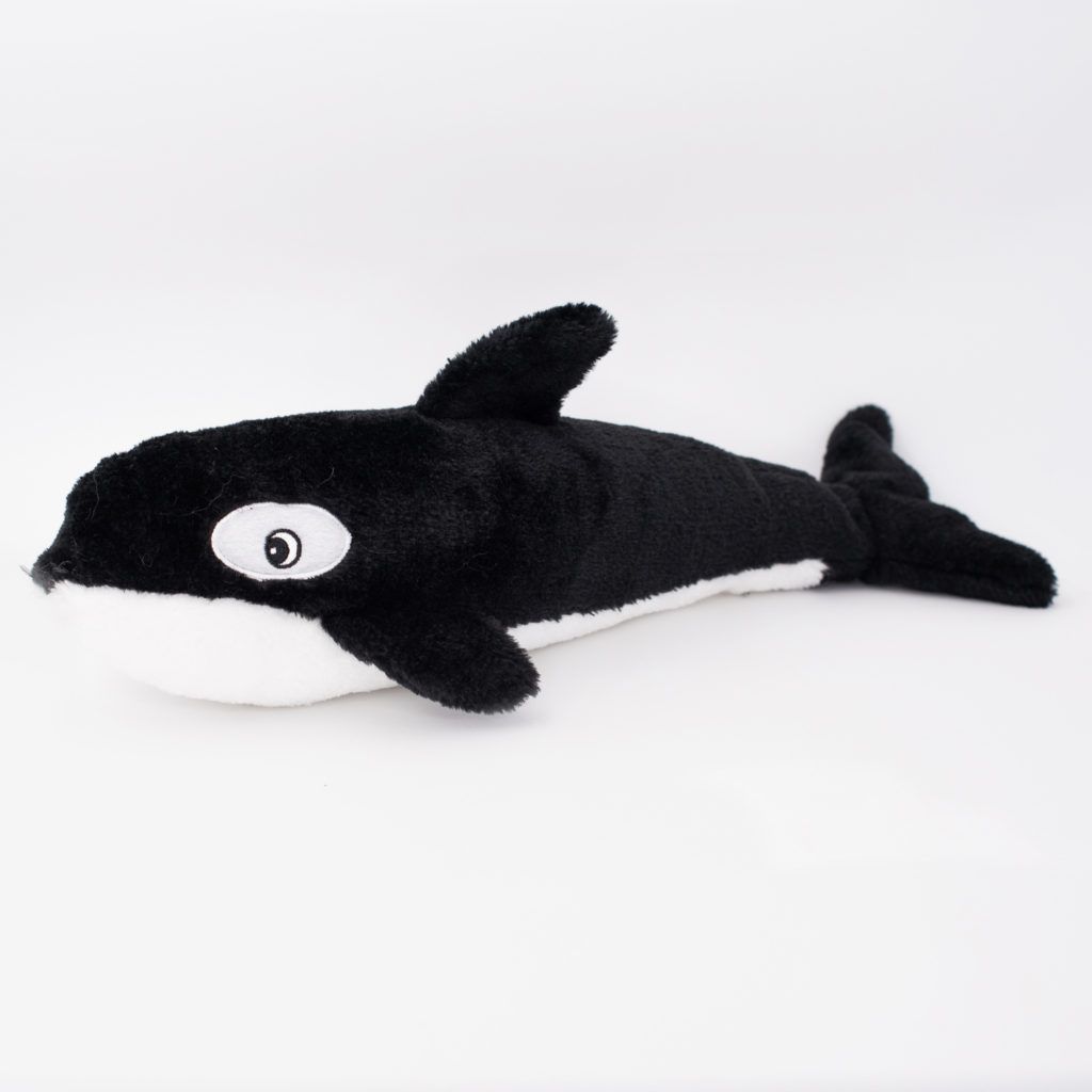 Jigglerz Plush Dog Toy- Orca