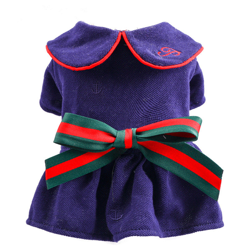 Sweet Puppy Plaid Summer Dog Dress