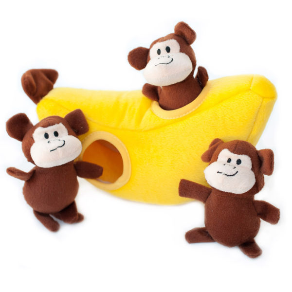 Monkey n Banana Burrow Dog Toys